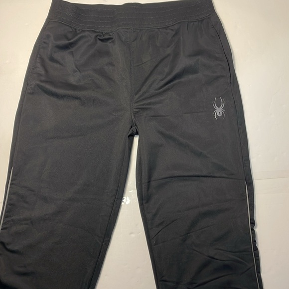 Spyder Boys Black Tapered Sweatpants Jogger Pants XL (18/20) - Picture 2 of 7